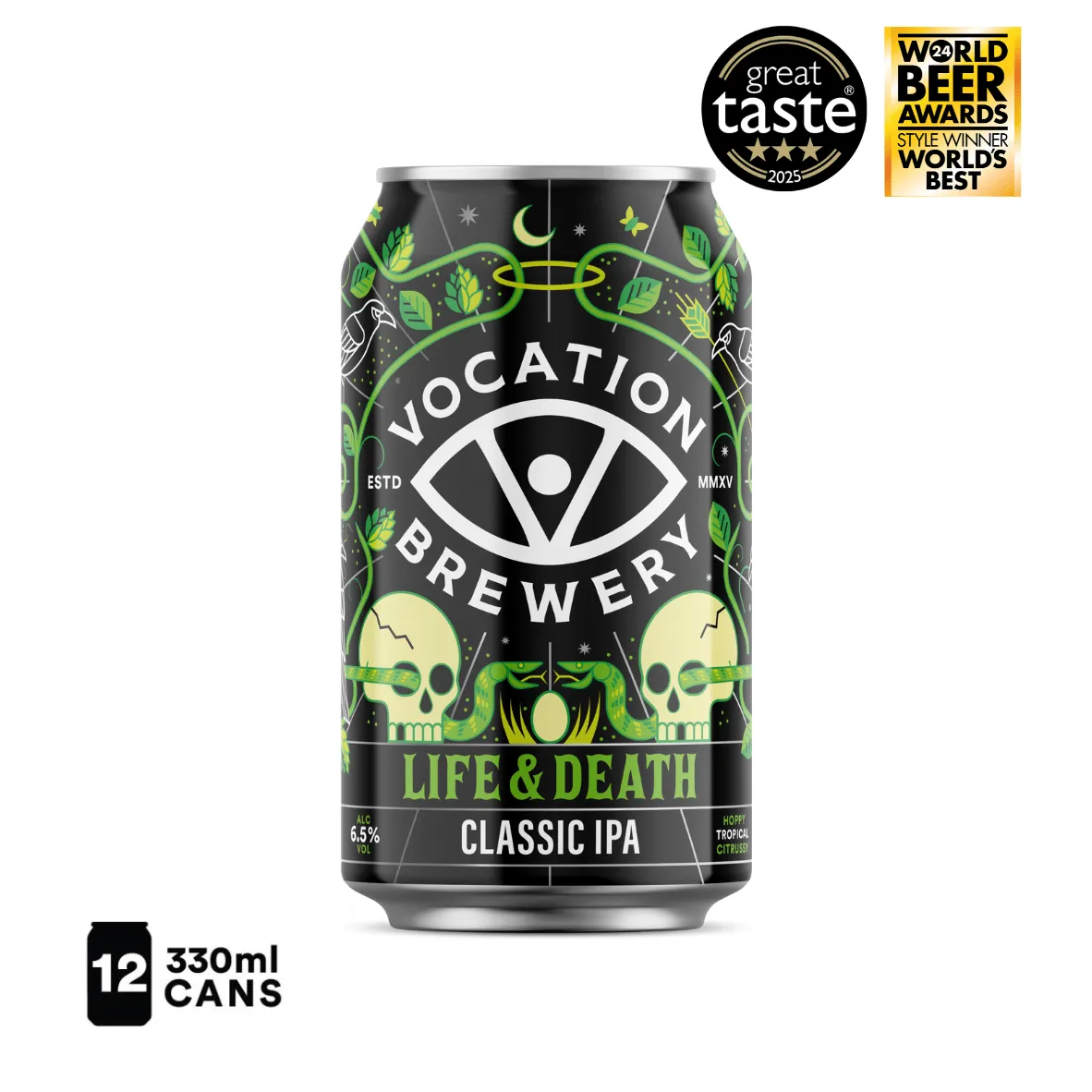 Vocation 12PK Life & Death | 6.5% Hoppy IPA 330ml