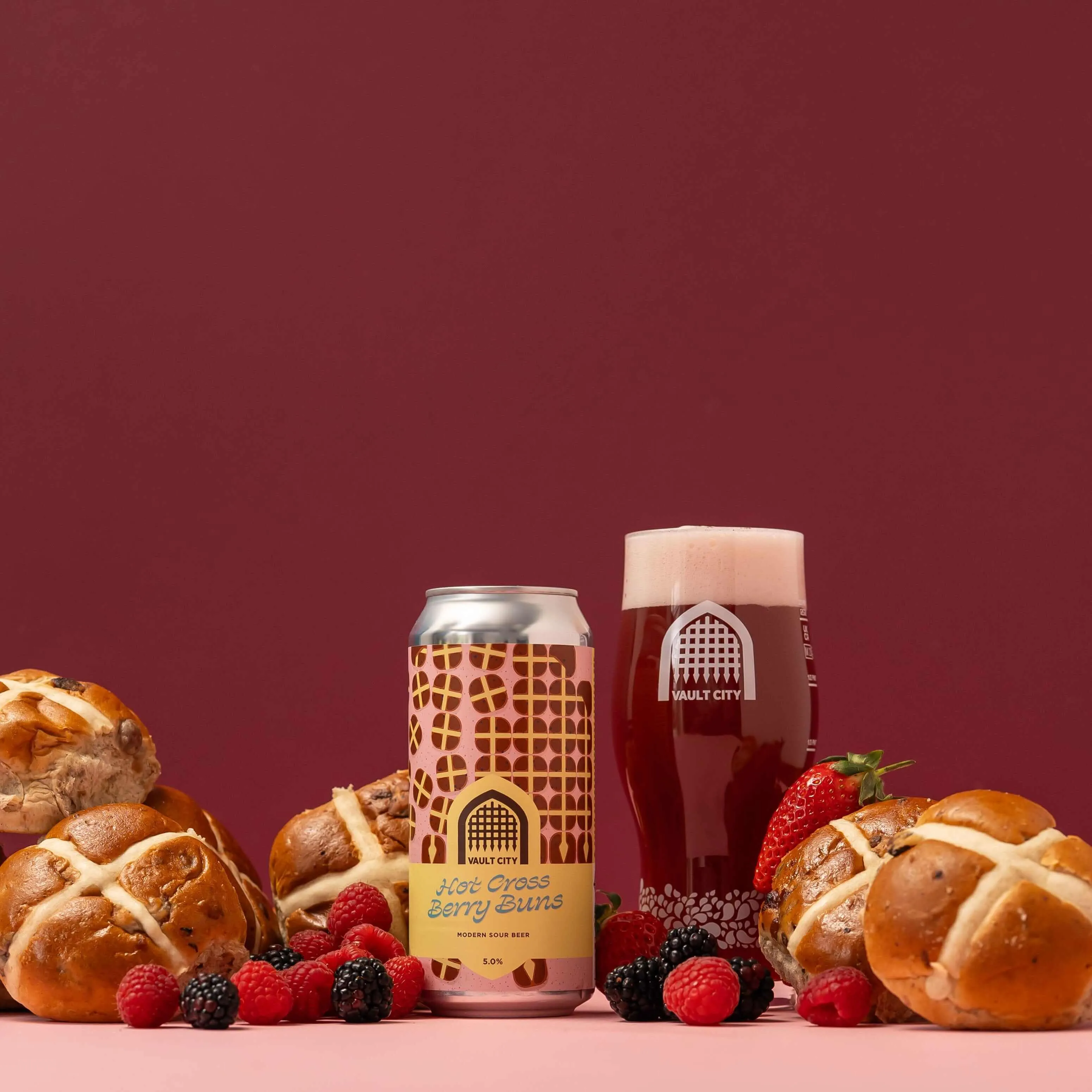 Vault City Hot Cross Berry Buns