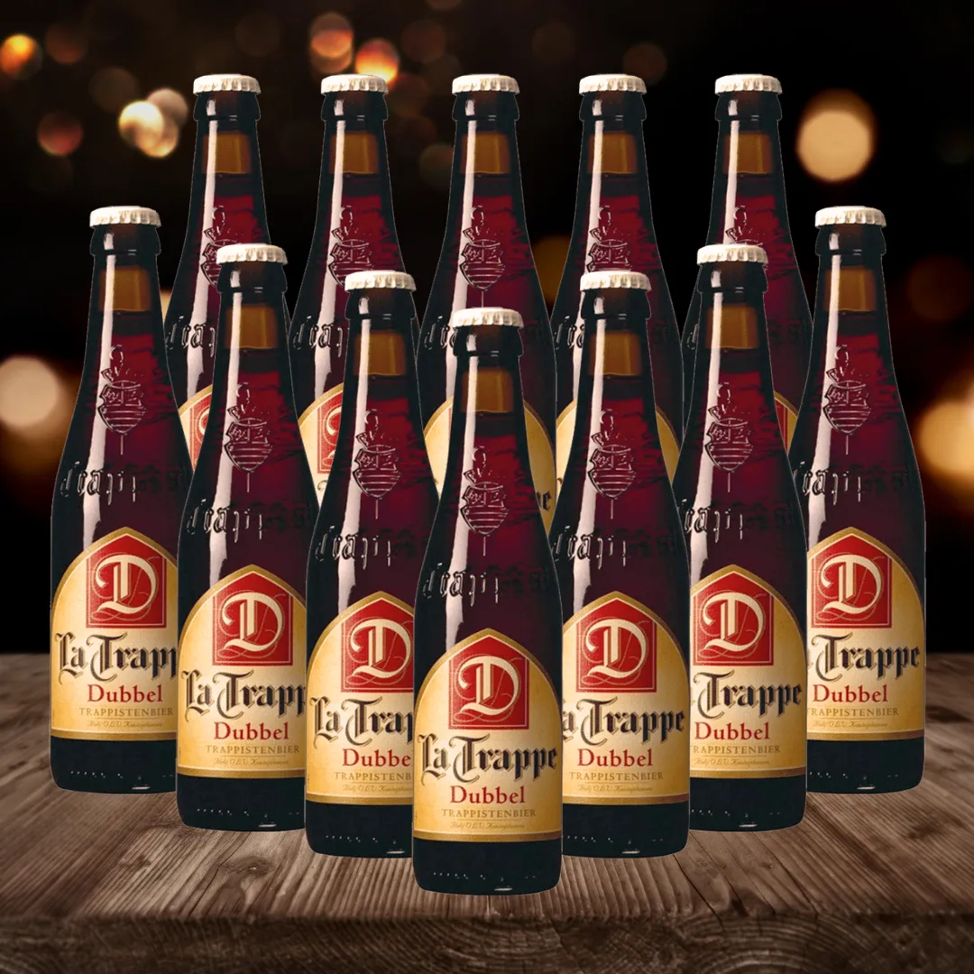 La Trappe Trappist Dutch Dubbel Beer - 7.0% ABV (12 Pack)