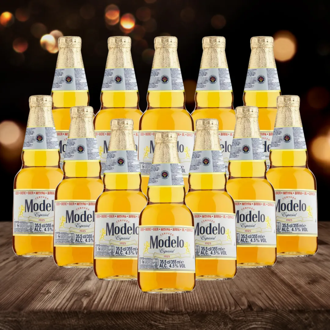 Modelo Especial Mexican Lager 355ml Bottles (Multipack) - 4.5% ABV