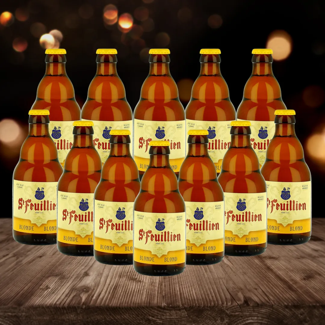 St Feuillien Belgian Blonde Beer 330ml Bottles (12 Pack) - 7.5% ABV