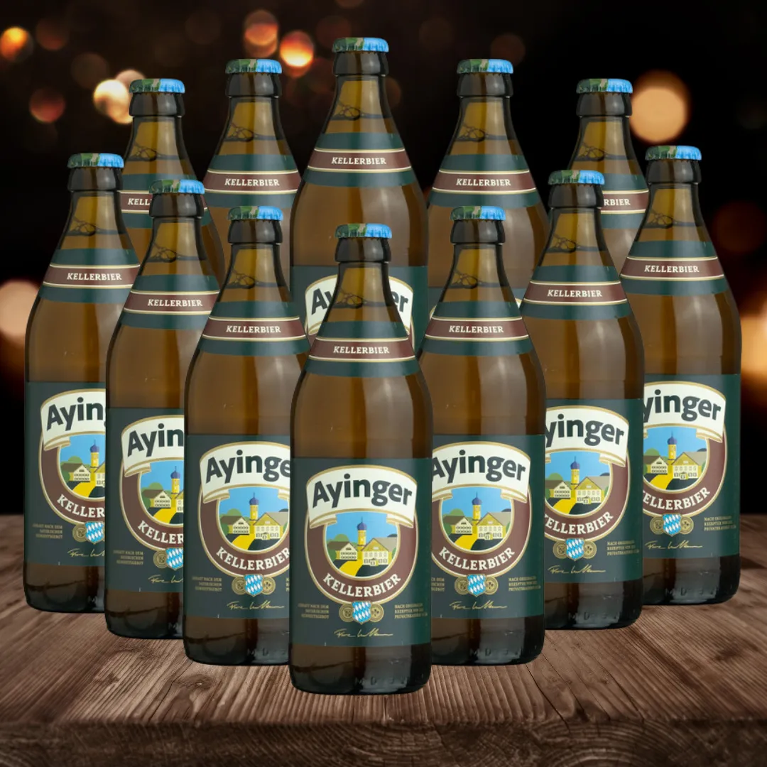 Ayinger Kellerbier 500ml Bottles - 4.9% ABV (12 Pack)