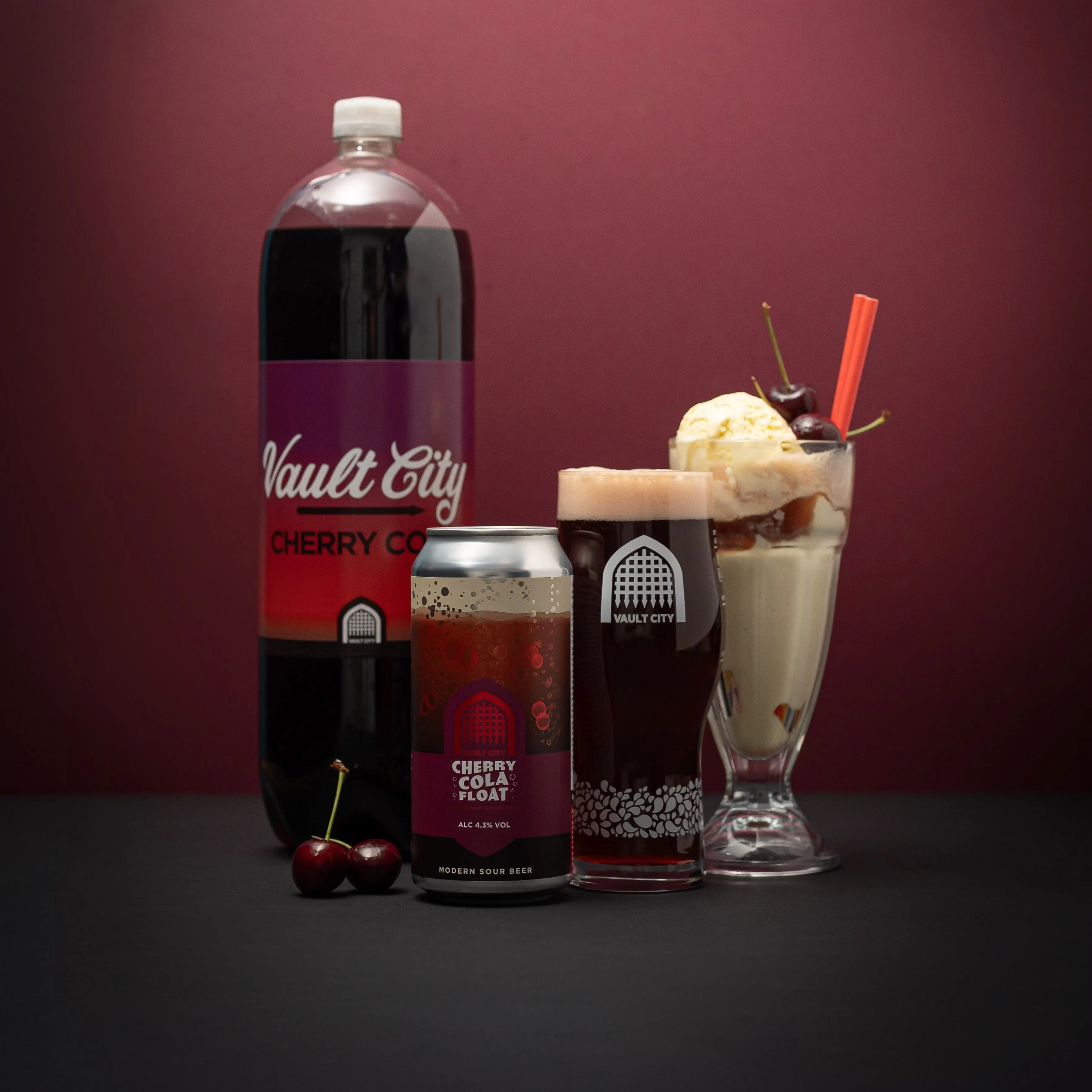 Vault City  Cherry Cola Float