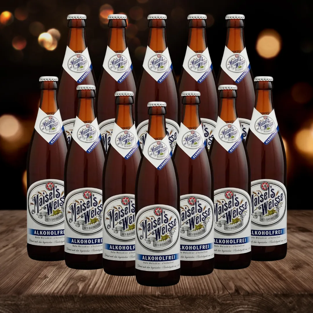 Maisel’s Weisse Alcohol Free Wheat Beer 500ml Bottles - 0.5% ABV (multipack)