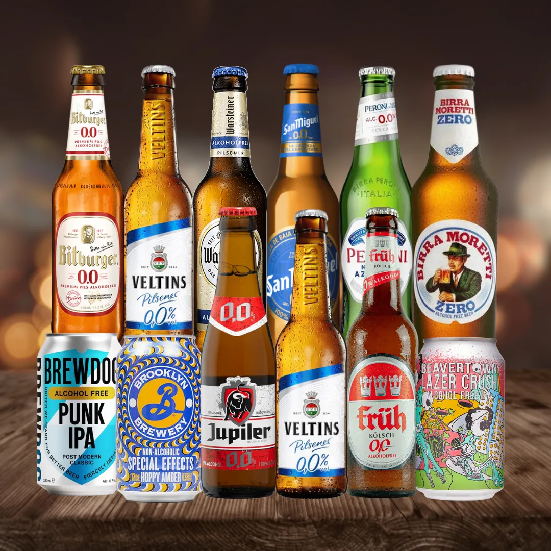 Alcohol Free Mixed Beer Case Non Alcoholic Beer (12 Pack)