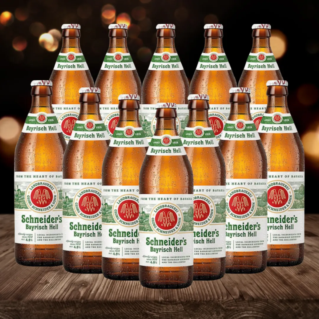Schneider's Bayrisch Hells German Lager 500ml Bottles (multipack) - 4.9% ABV