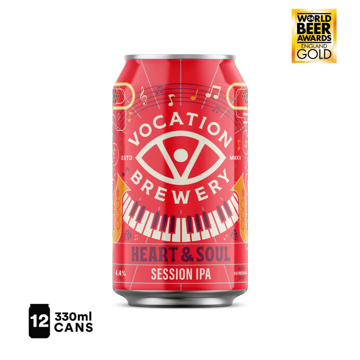 Vocation 12PK Heart & Soul | 4.4% Gluten Free Session IPA 330ml