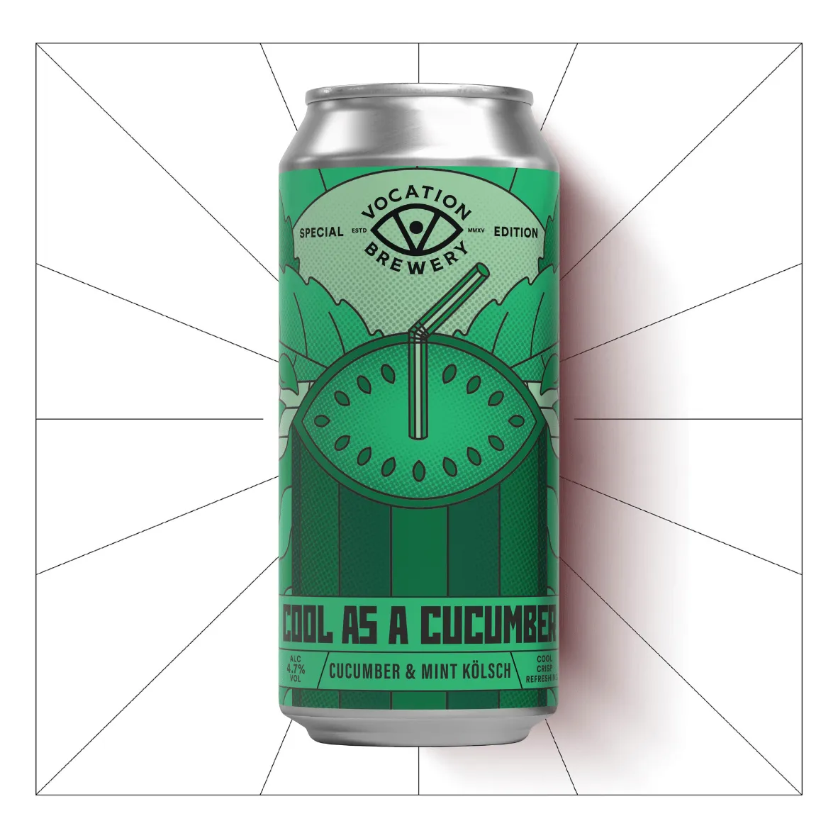 Vocation  Cool as a Cucumber | 4.7% Cucumber & Mint Kölsch 440ml – Single Can
