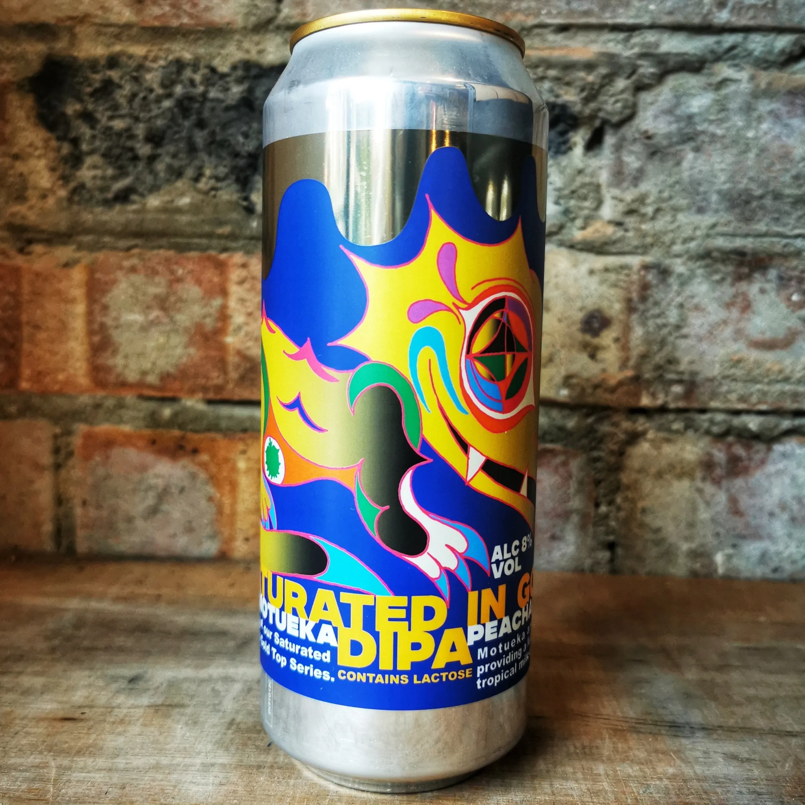 DEYA X Track Saturated In Gold - Motueka, Peacharine DIPA 8% (500ml)