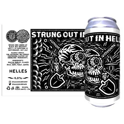 Black Iris Strung Out in Helles Lager