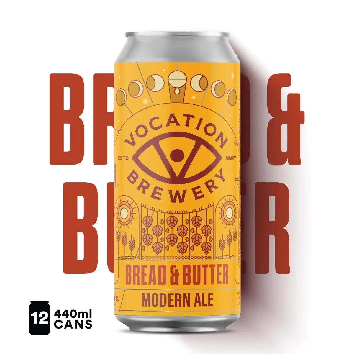 Vocation 12PK Bread & Butter | 3.9% Dry Hopped Pale Ale 440ml – 12 Pack