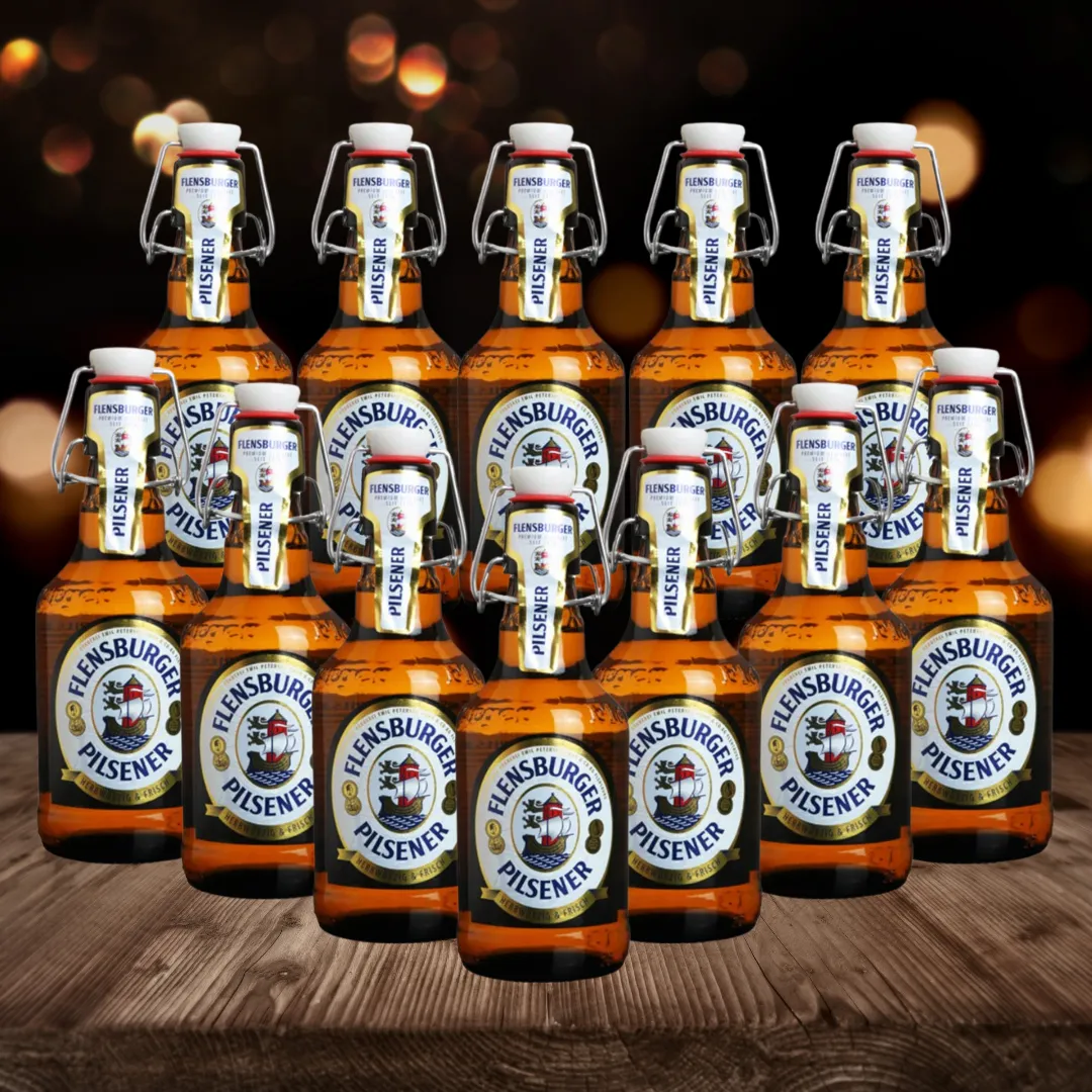Flensburger Pilsener German Pils 330ml Bottles - 4.8% ABV (Multipack)