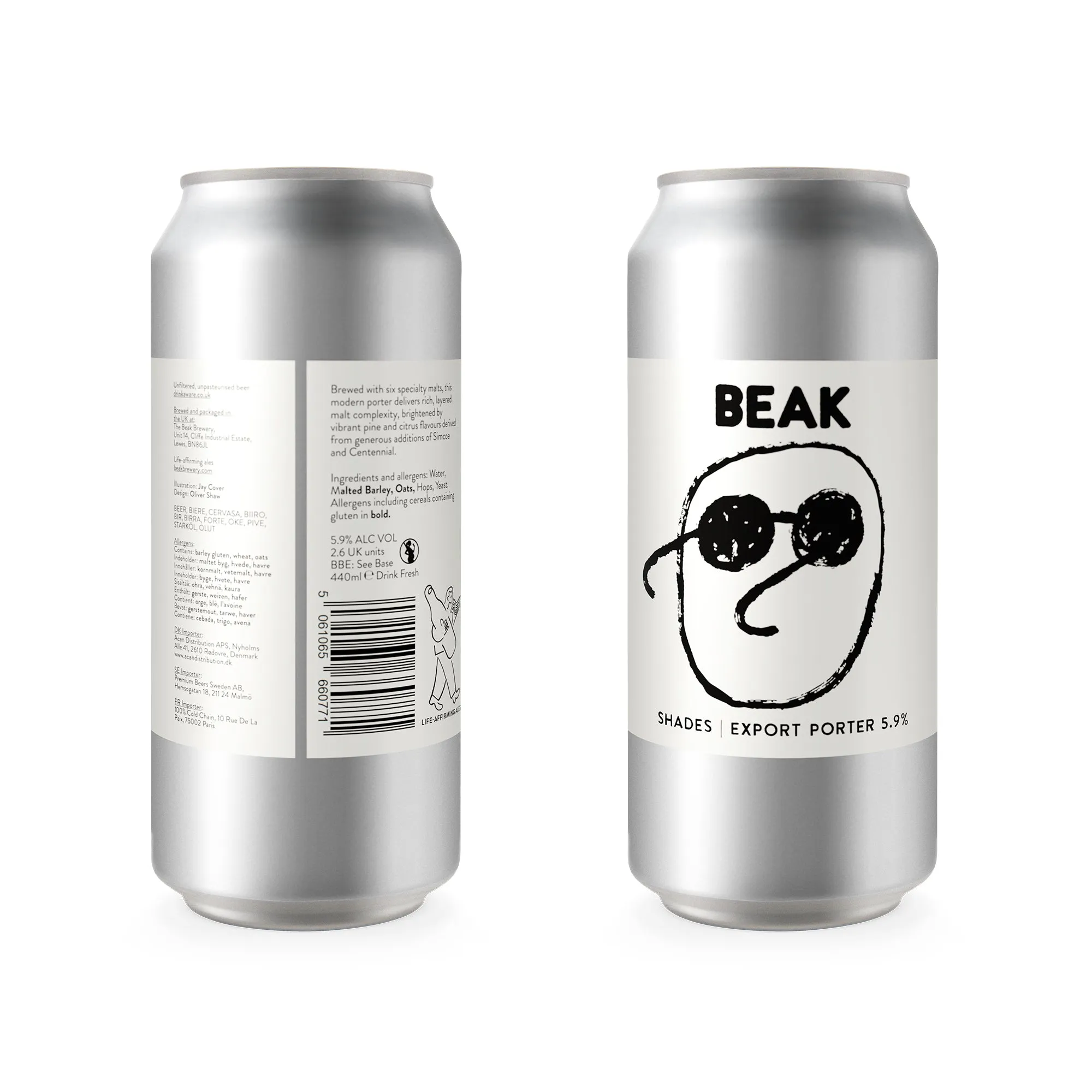 BEAK -  SHADES - 5.9% EXPORT PORTER – Single Can