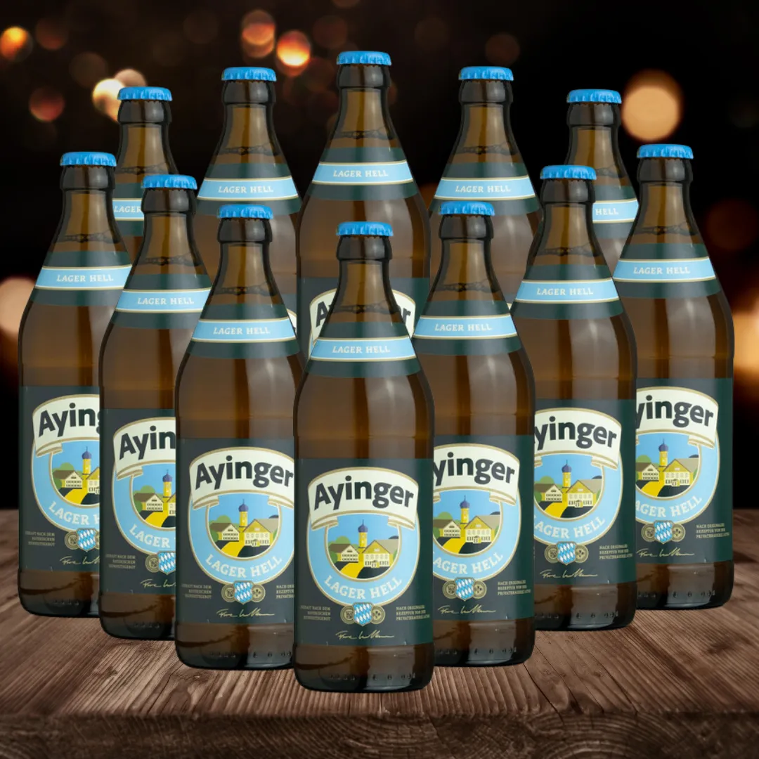 Ayinger Lager Hell 500ml Bottles - 4.9% ABV (Multipack)
