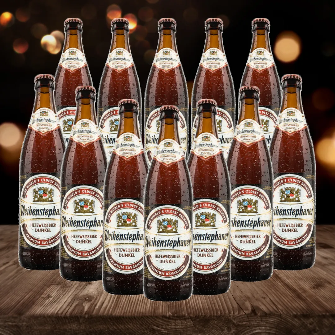 Weihenstephaner Hefeweissbier Dunkel 500ml Bottles (12 Pack) - 5.3% ABV