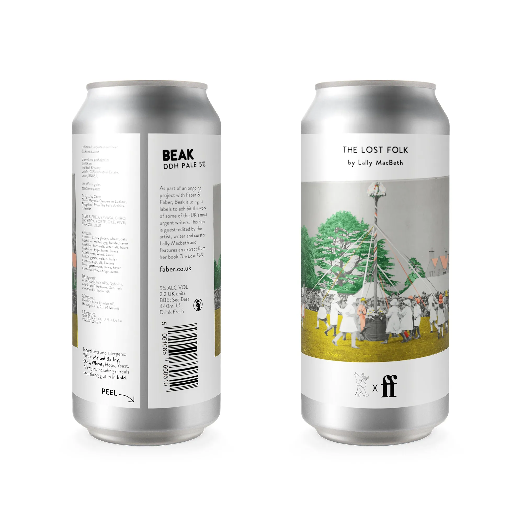BEAK - THE LOST FOLK - BEAK X FABER & FABER - 5% DDH PALE – Single Can