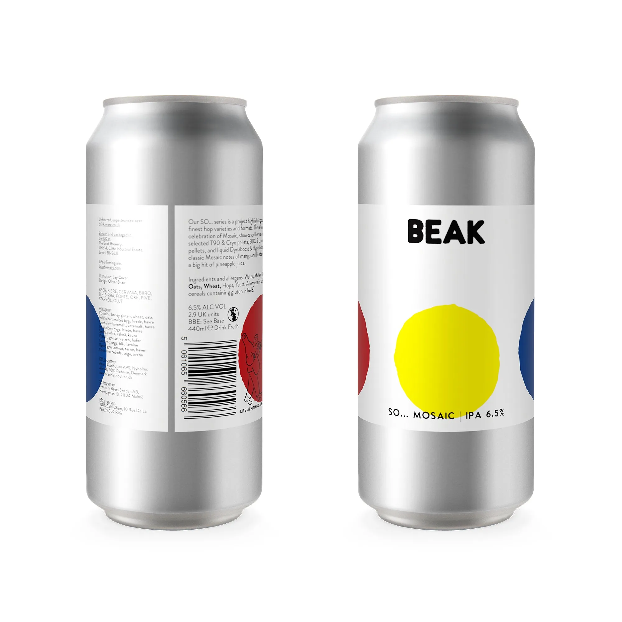 BEAK - SO... MOSAIC 6.5% IPA – 6 PACK (5% discount)