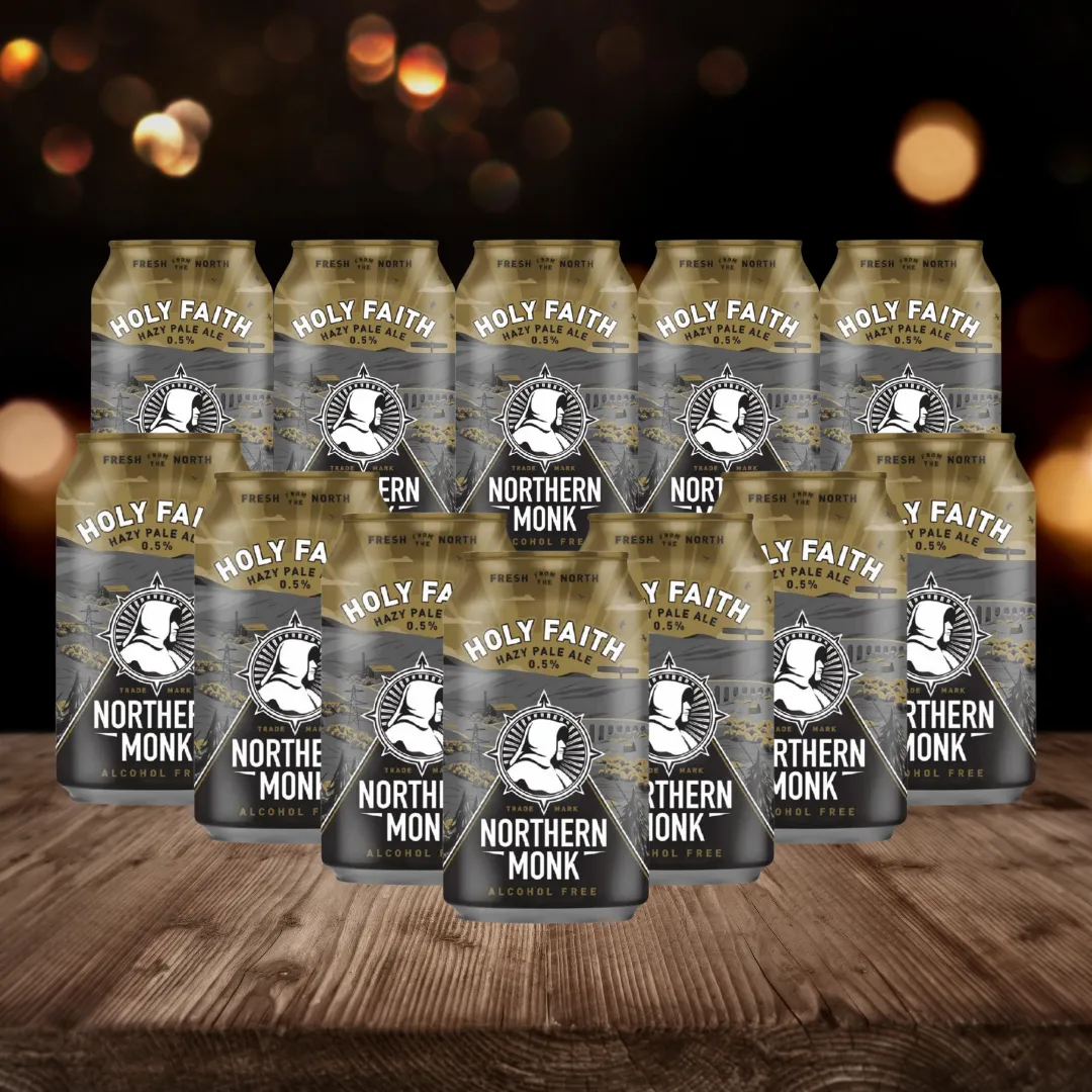 Northern Monk Holy Faith 0.5% ABV 330ml Can (12 Pack)