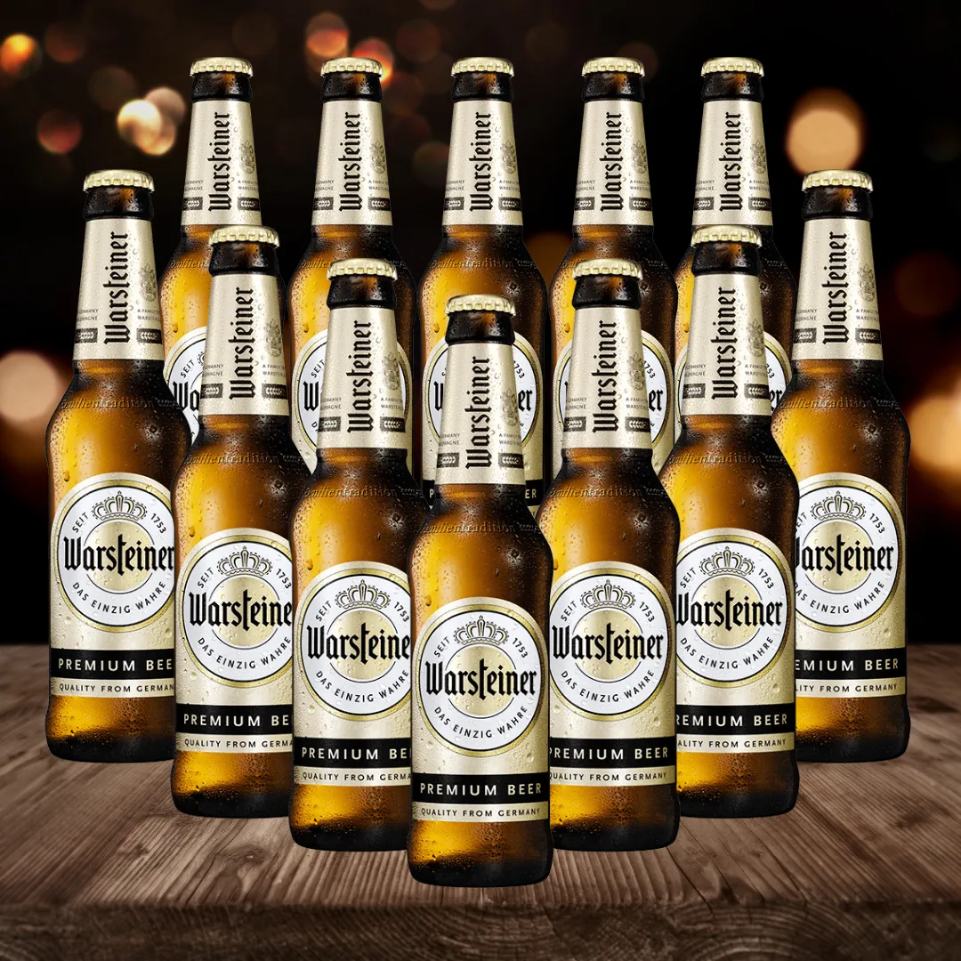 Warsteiner German Pilsner 330ml Bottles - 4.0% ABV (12 Pack)