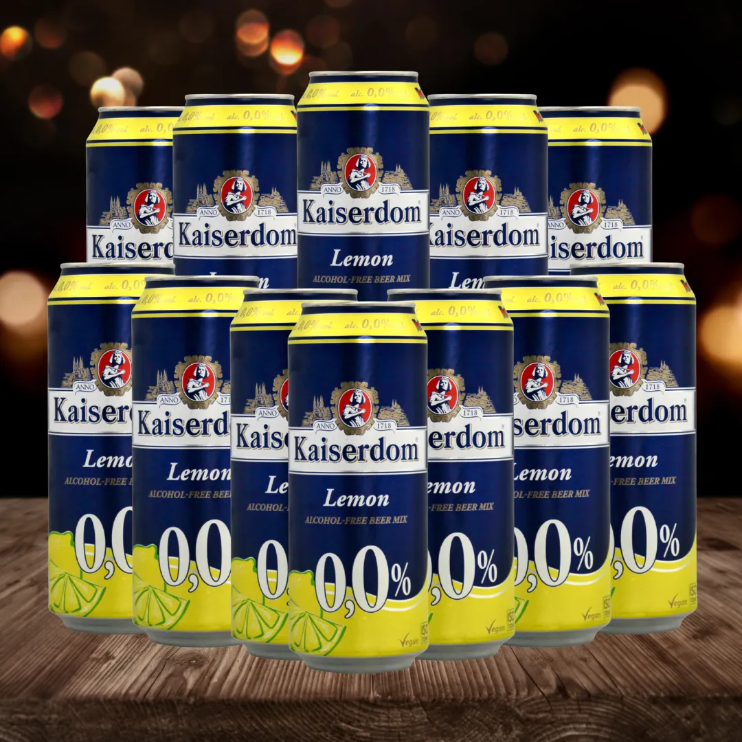 Kaiserdom Lemon Radler German Low Alcohol 500ml Cans - 0.0% (12 Pack)