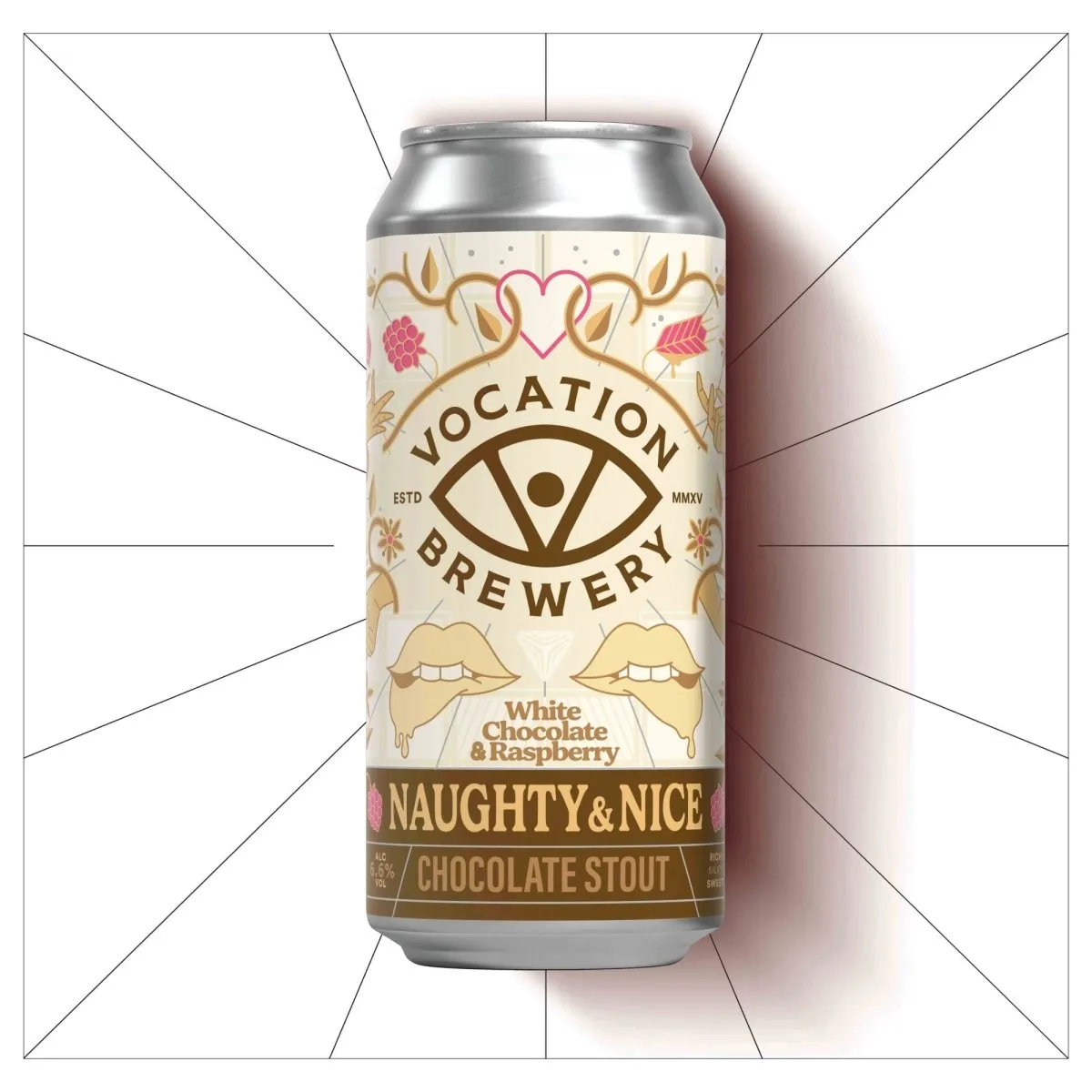 Vocation Naughty & Nice White Chocolate & Raspberry | 6.6% White Stout | 440ml – Single Can