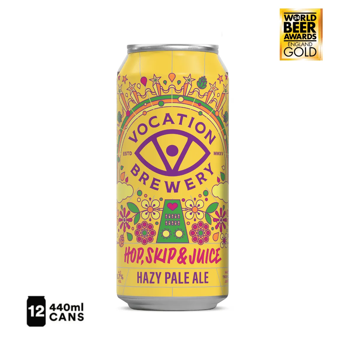 Vocation  12PK Hop, Skip & Juice | 5.7% Hazy Pale Ale 440ml – 12 Pack