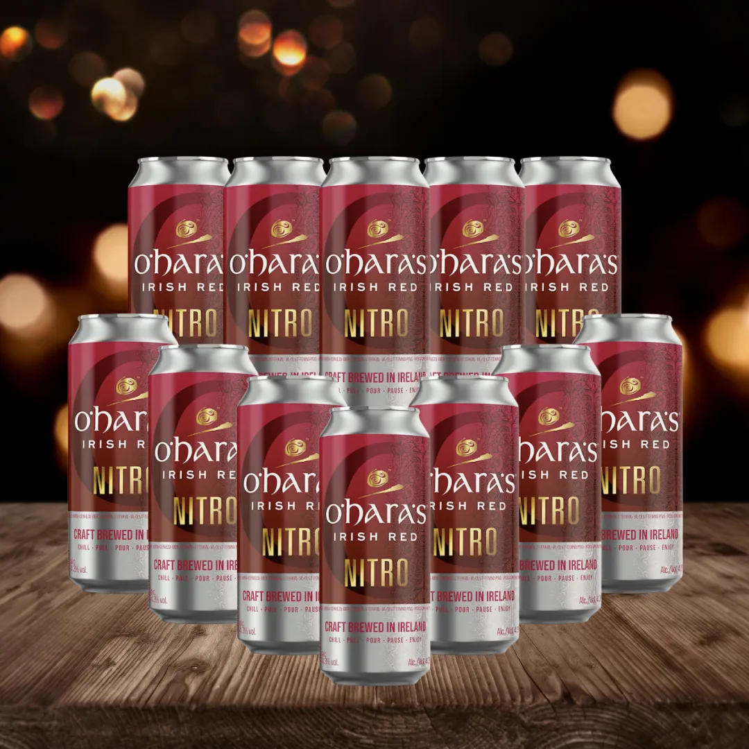 O'Hara's Nitro Irish Red Ale 440ml Cans - 4.30% ABV (12 Pack)