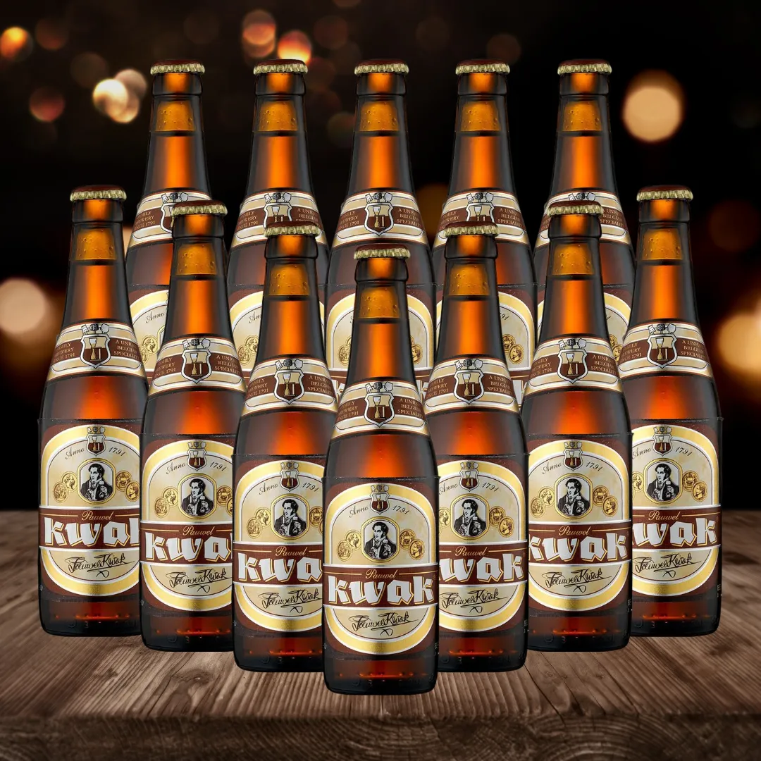 Kwak Belgian Amber Ale Beer 330ml Bottles - 8.0% ABV (Multipack)