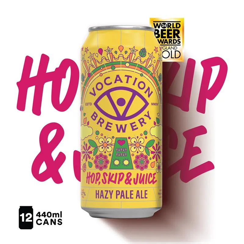 Vocation 12PK Hop, Skip & Juice | 5.7% Hazy Pale Ale 440ml – 12 Pack