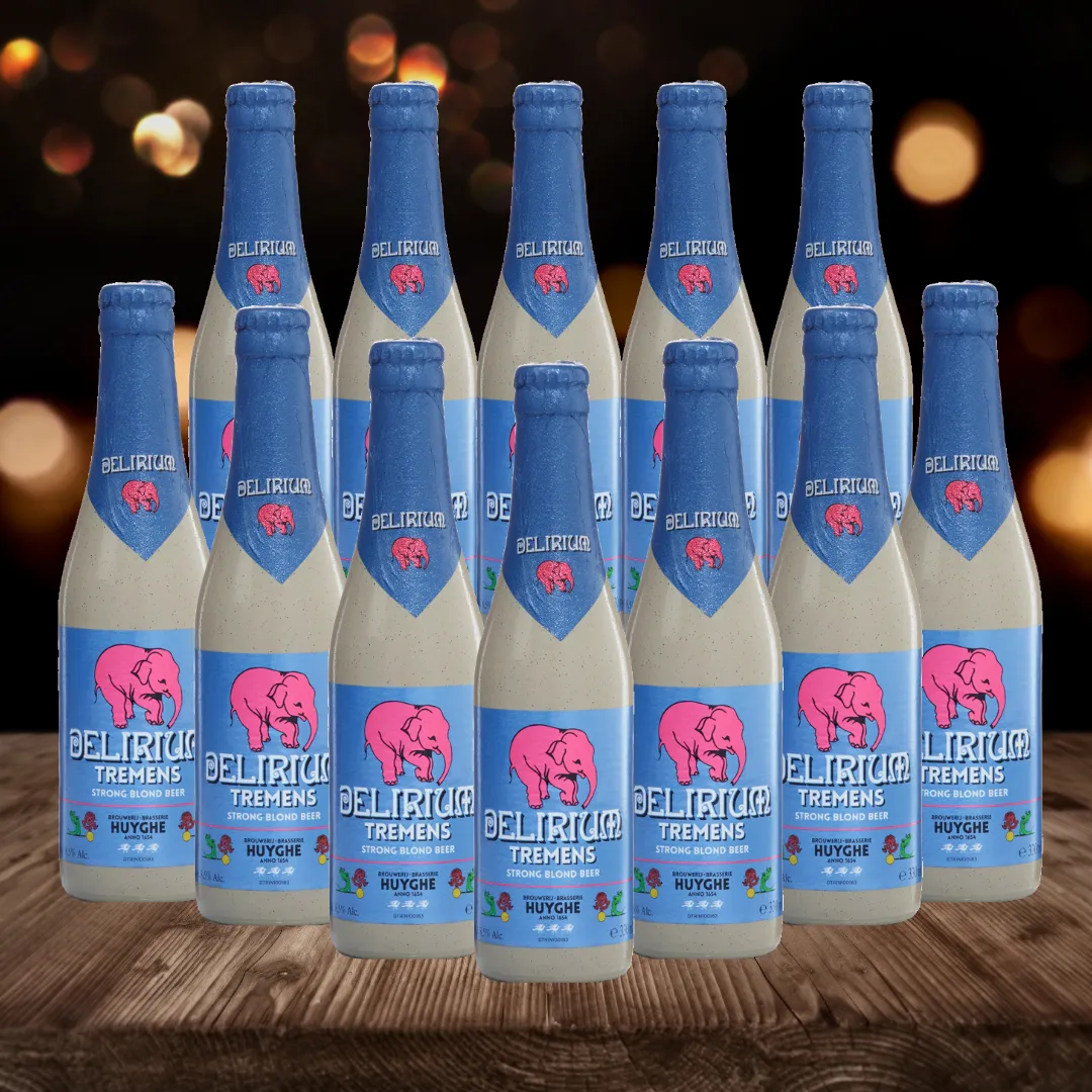 Delirium Tremens Belgian Blonde Strong Ale 330ml Bottles - 8.5% ABV (12 Pack)