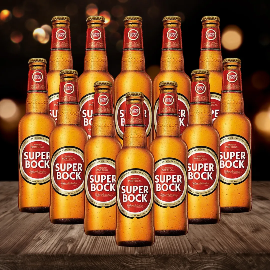 Super Bock Portuguese Lager 330ml Bottles - 4.7% ABV (12 Pack)