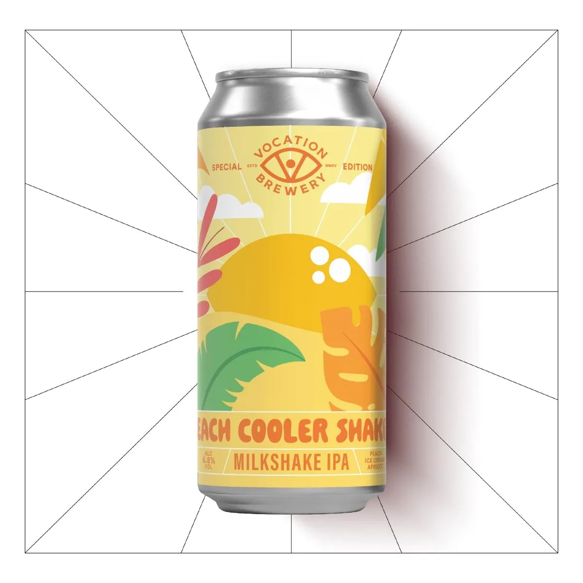 Vocation Peach Cooler Shaker | 6.8% Milkshake IPA | 440ml – Single Can