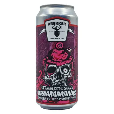Drekker Strawberry & Guava Braaaaaaaains Double Fruit Smoothie Sour