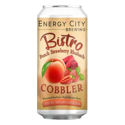 Energy City Bistro Peach Strawberry Rhubarb Cobbler Berliner Weisse