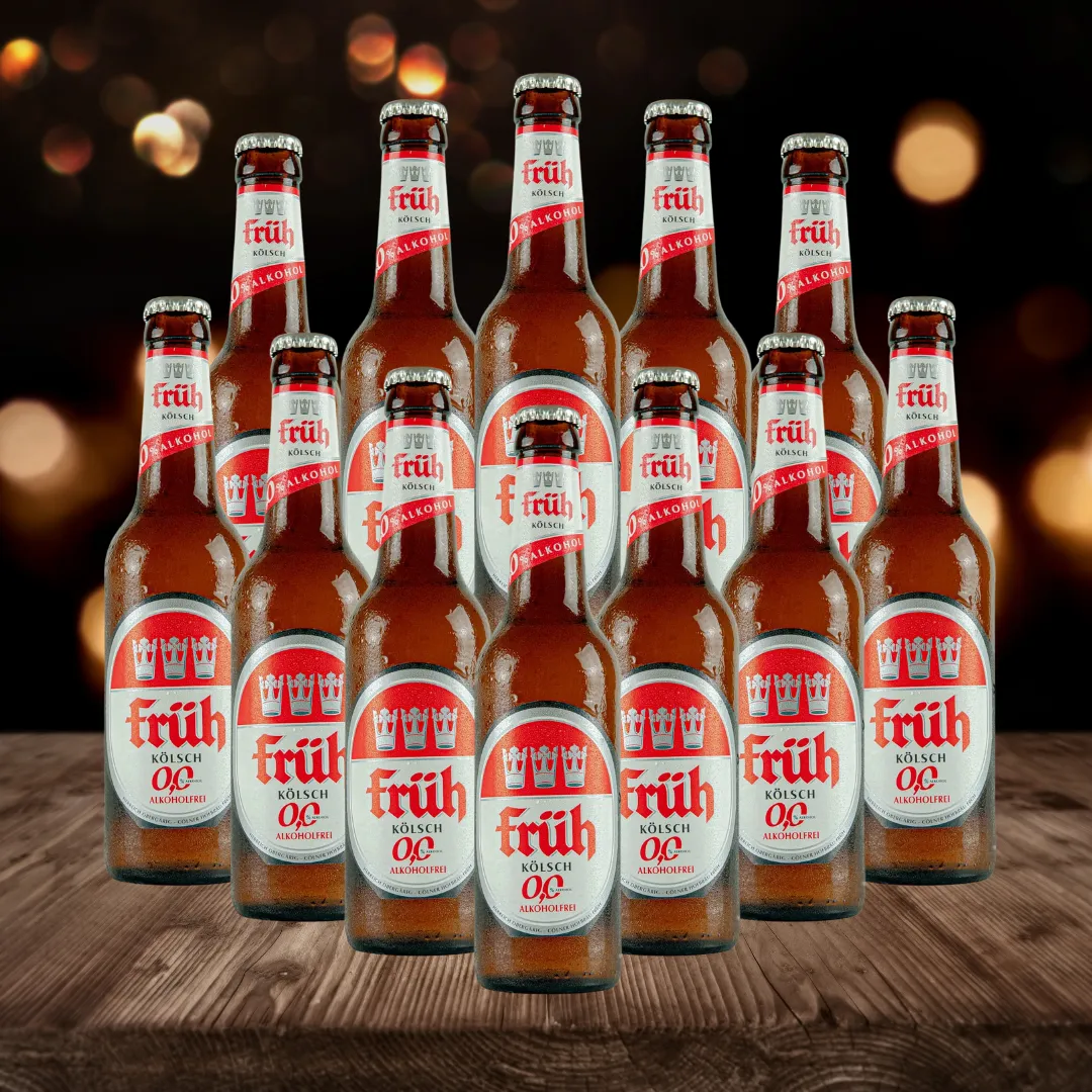 Früh Kölsch 0.0% Alcohol Free Beer 330ml Bottles (Multipack)