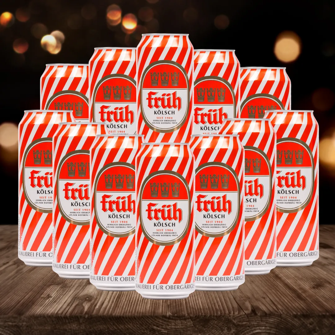 Früh Kölsch German Lager 500ml Cans - 4.8% ABV (multipack)