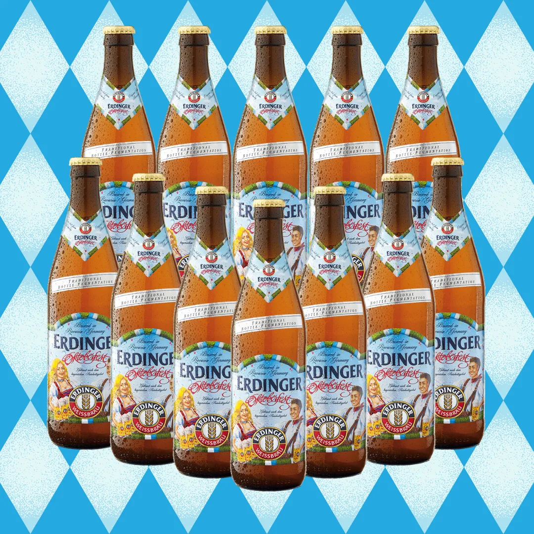 Erdinger Oktoberfest Wheat Beer 500ml Bottles - 5.7% ABV (Multipack)