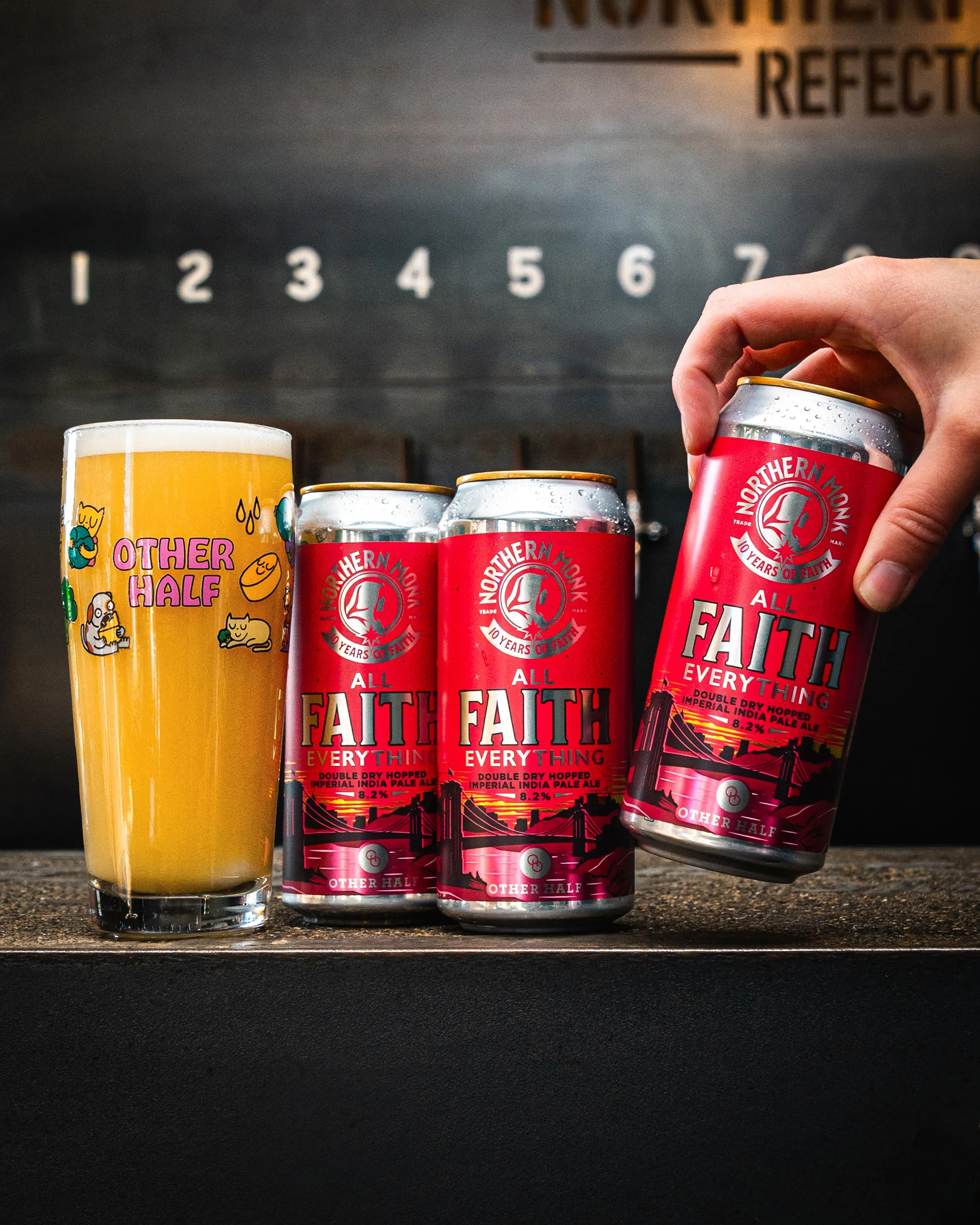 Northern Monk  4 PACK // ALL FAITH EVERYTHING // OTHER HALF // DDH DIPA // 8.2%