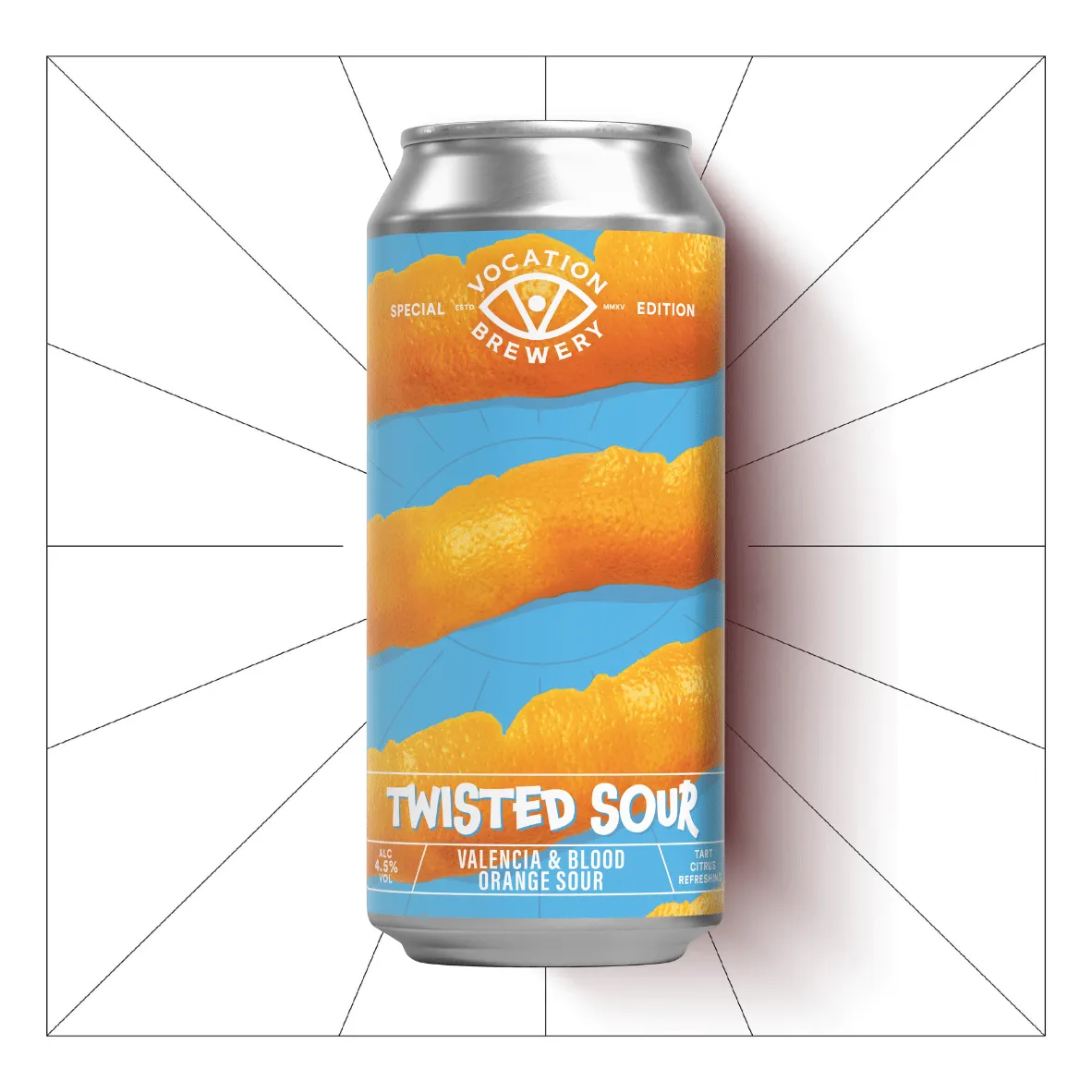 Vocation  Twisted Sour | 4.5% Valencia & Blood Orange Sour | 440ml – 12 Pack - Save 10%