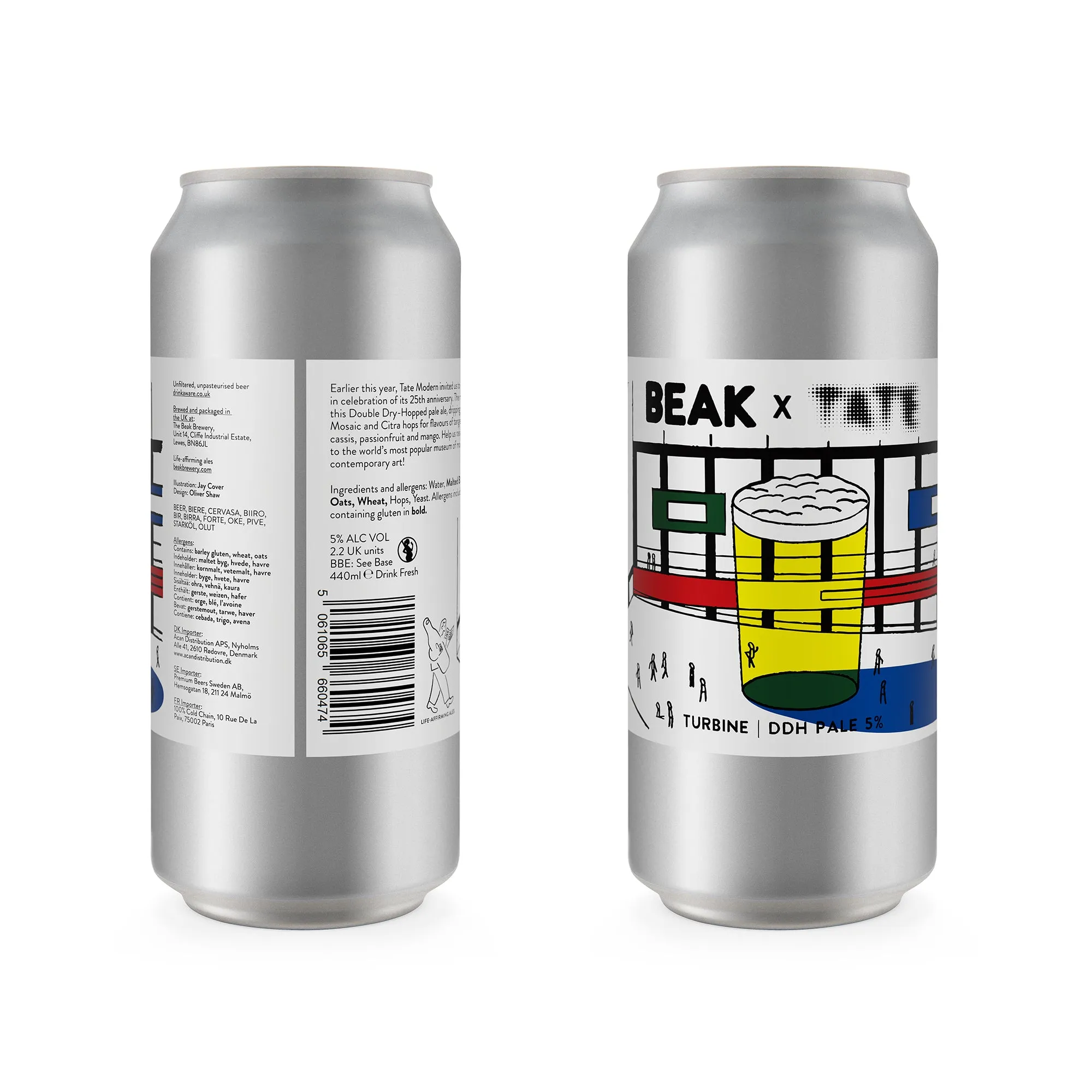 BEAK - TURBINE - BEAK X TATE MODERN - 5% DDH PALE – Single Can