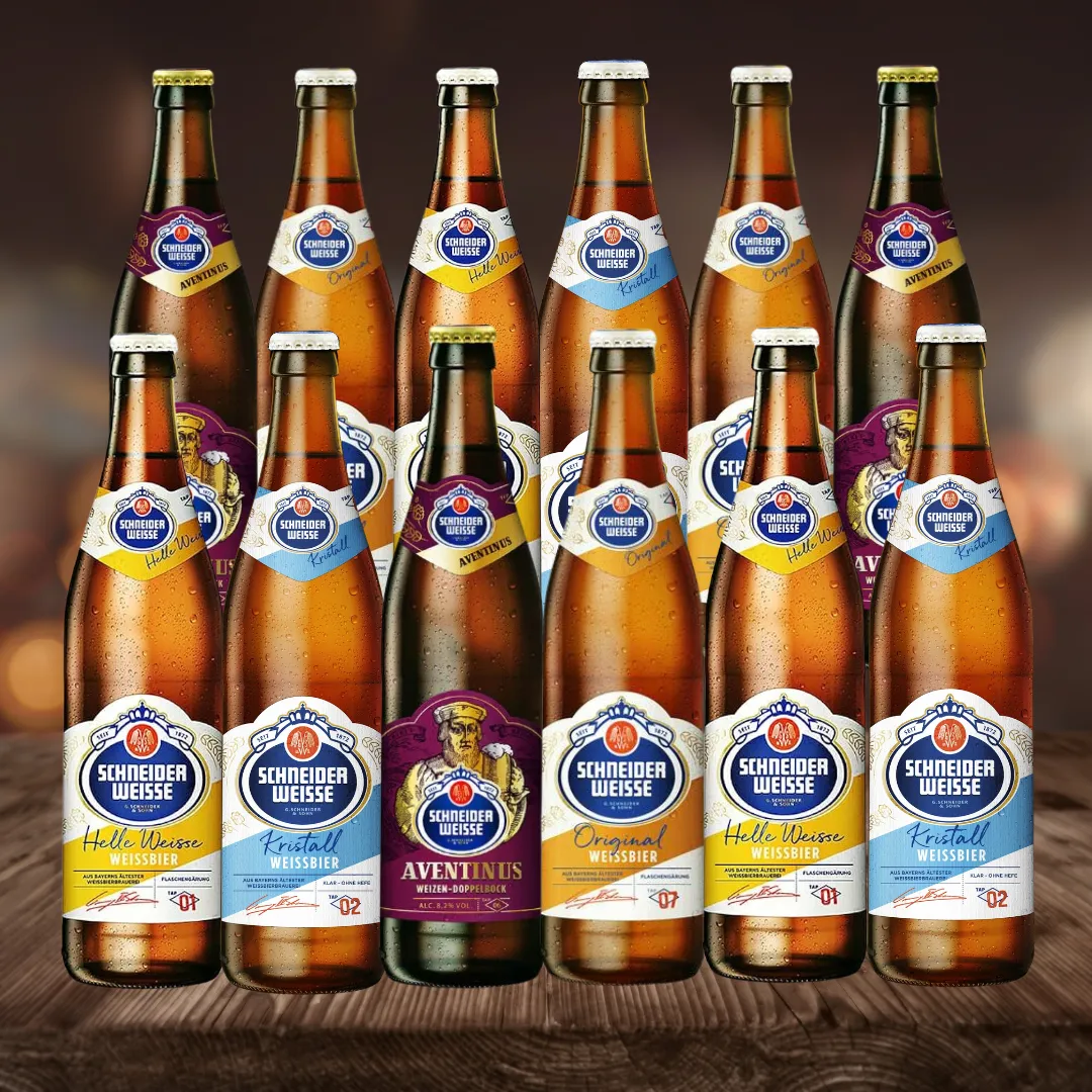 Schneider Weisse German Wheat Beer Mixed Case 500ml Bottles (12 Pack)