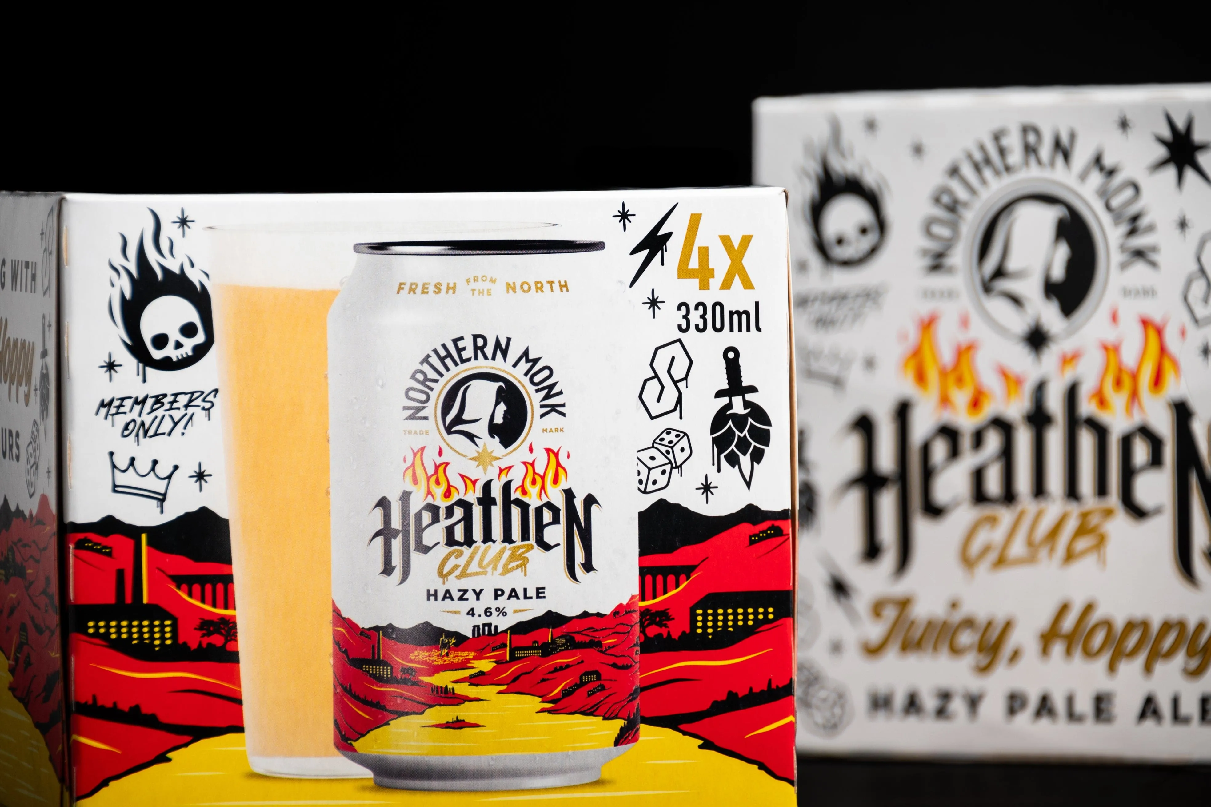 Northern Monk 4 PACK // HEATHEN CLUB // CLUBHOUSE HAZY PALE ALE // 330ML // 4.6%